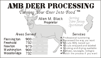 [AMB Deer Processing Business Card]