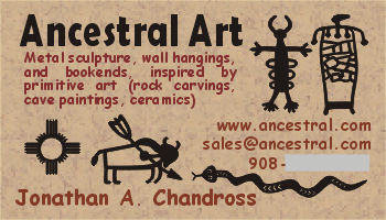 [Ancestral Art Standard Business Card Front]