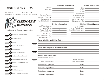 [New Work Order, Business Copy for Clean as a Whistle]